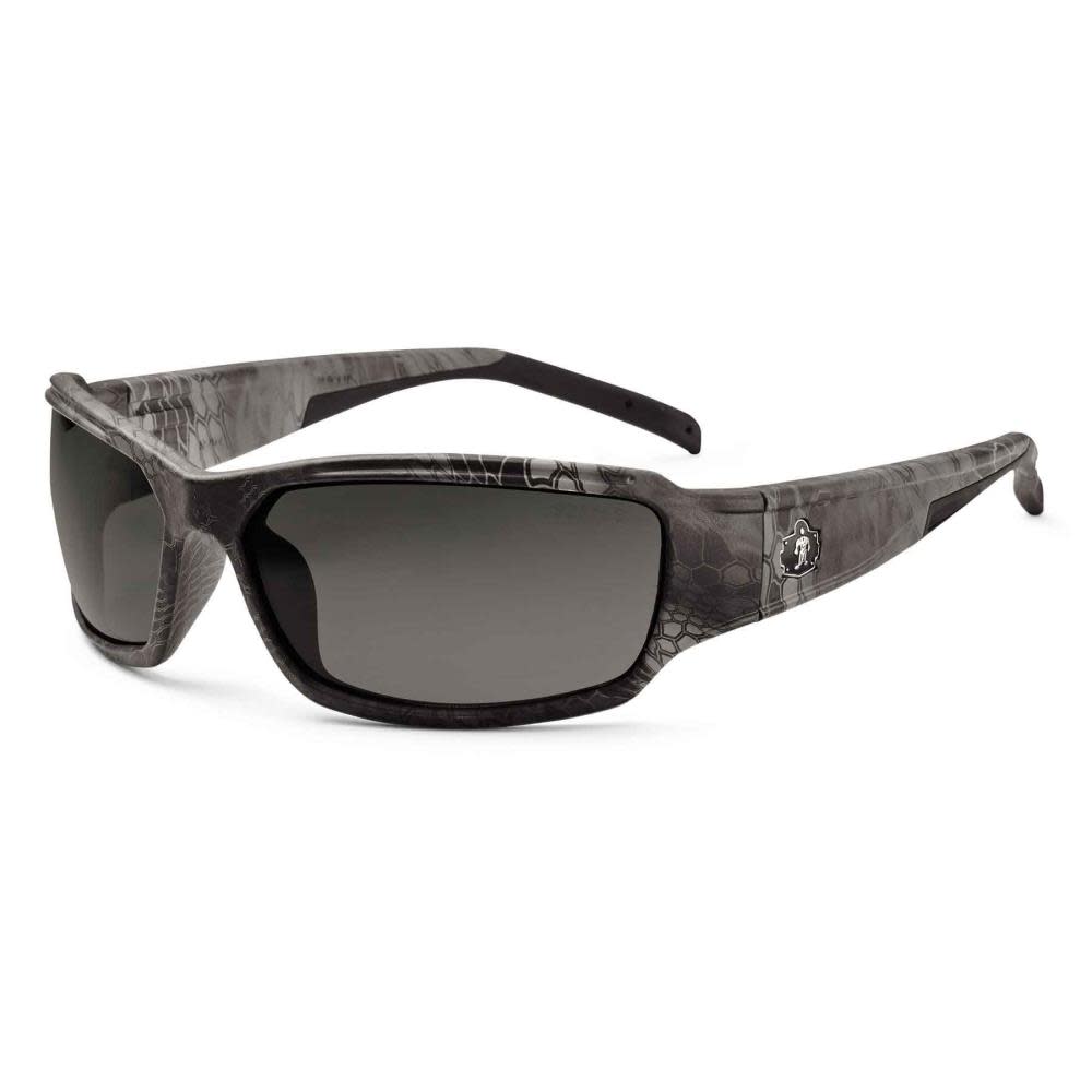 Ergodyne Skullerz Thor Safety Glasses with Polarized Smoke Lens and Kryptek Frame