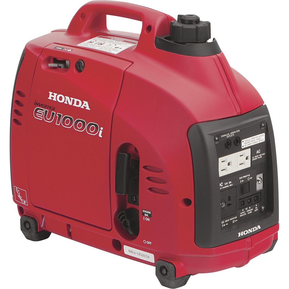 Honda EU1000i Super Quiet Portable Inverter Generator 1000-Watt 8.3 Amps at 120V
Honda EU1000i Super Quiet Portable Inverter Generator 1000-Watt 8.3 Amps at 120V