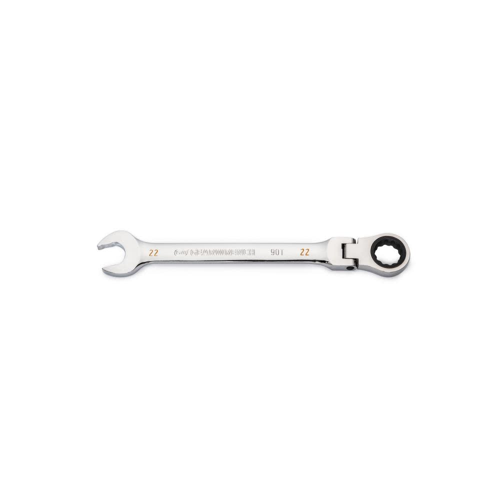 GEARWRENCH 22mm 90T 12 Point Flex Head Ratcheting Combination Wrench