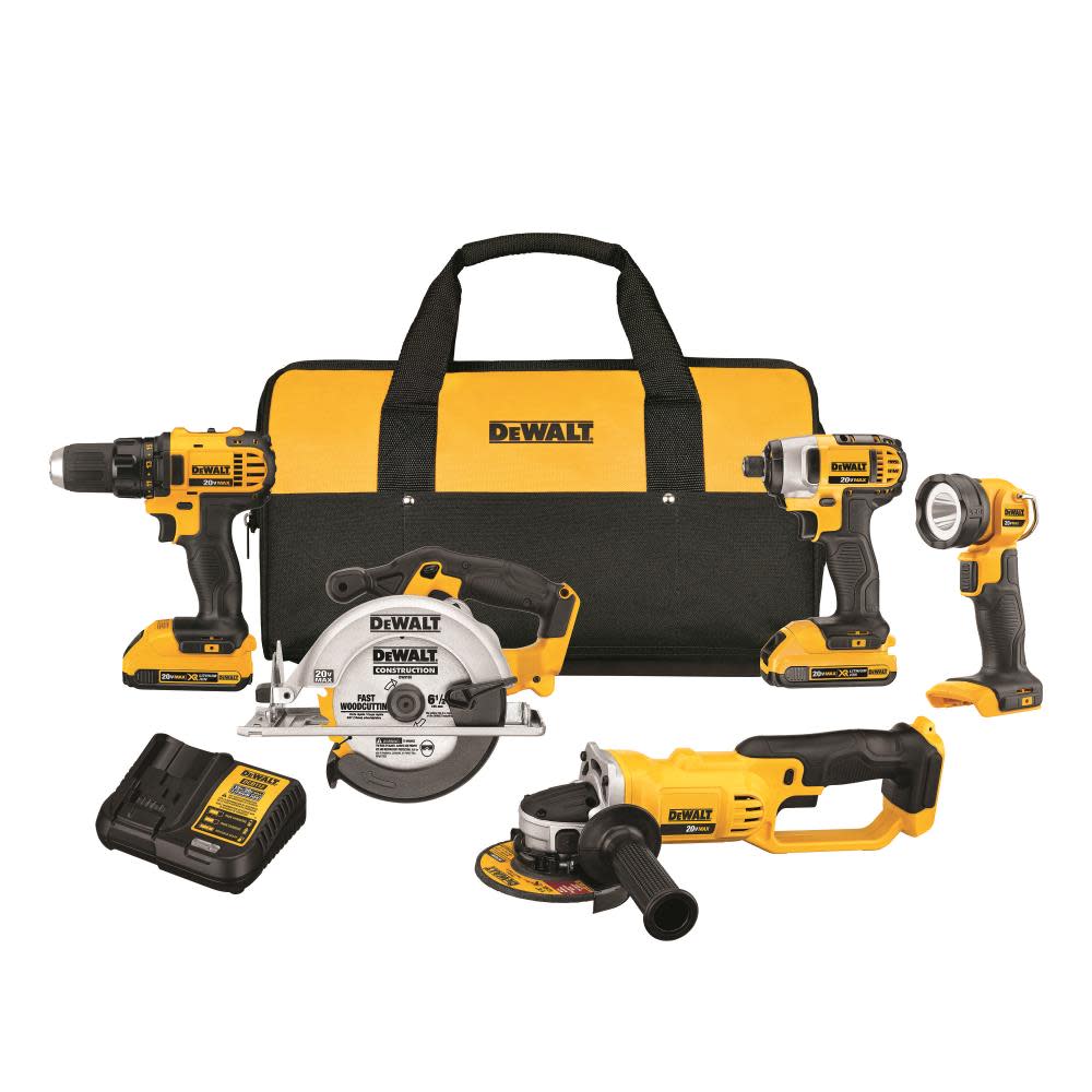 DEWALT 20V MAX Compact 5-Tool Combo Kit