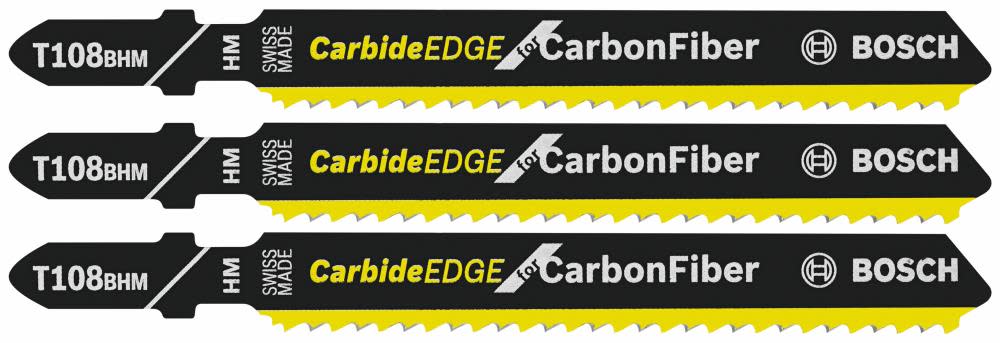 Bosch 3 pc. 3-5/8 In. 12 TPI Carbide Edge for Carbon Fiber T-Shank Jig Saw Blades
Bosch 3 pc. 3-5/8 In. 12 TPI Carbide Edge for Carbon Fiber T-Shank Jig Saw Blades