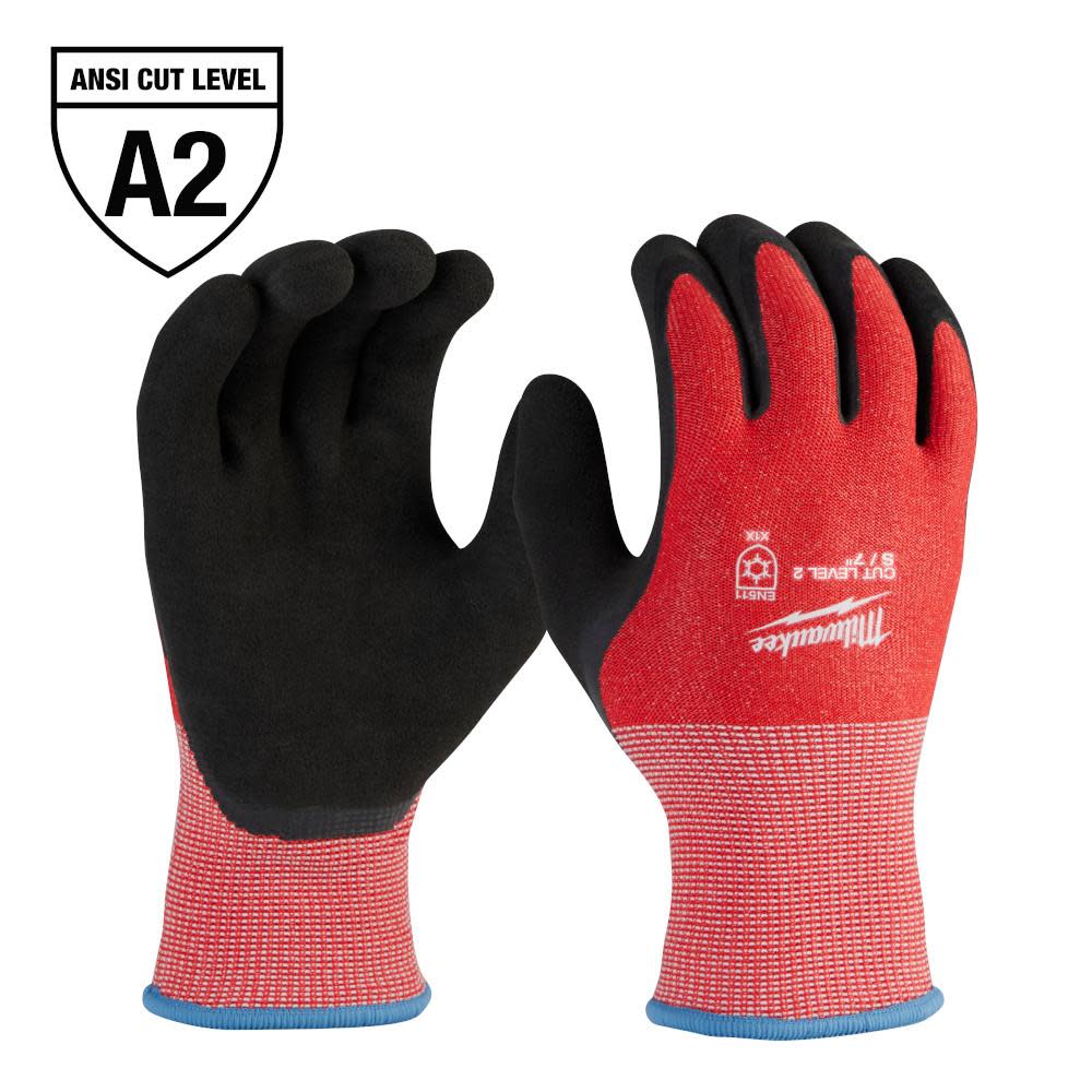 Milwaukee 12-Pack Cut Level 2 Winter Dipped Gloves - S