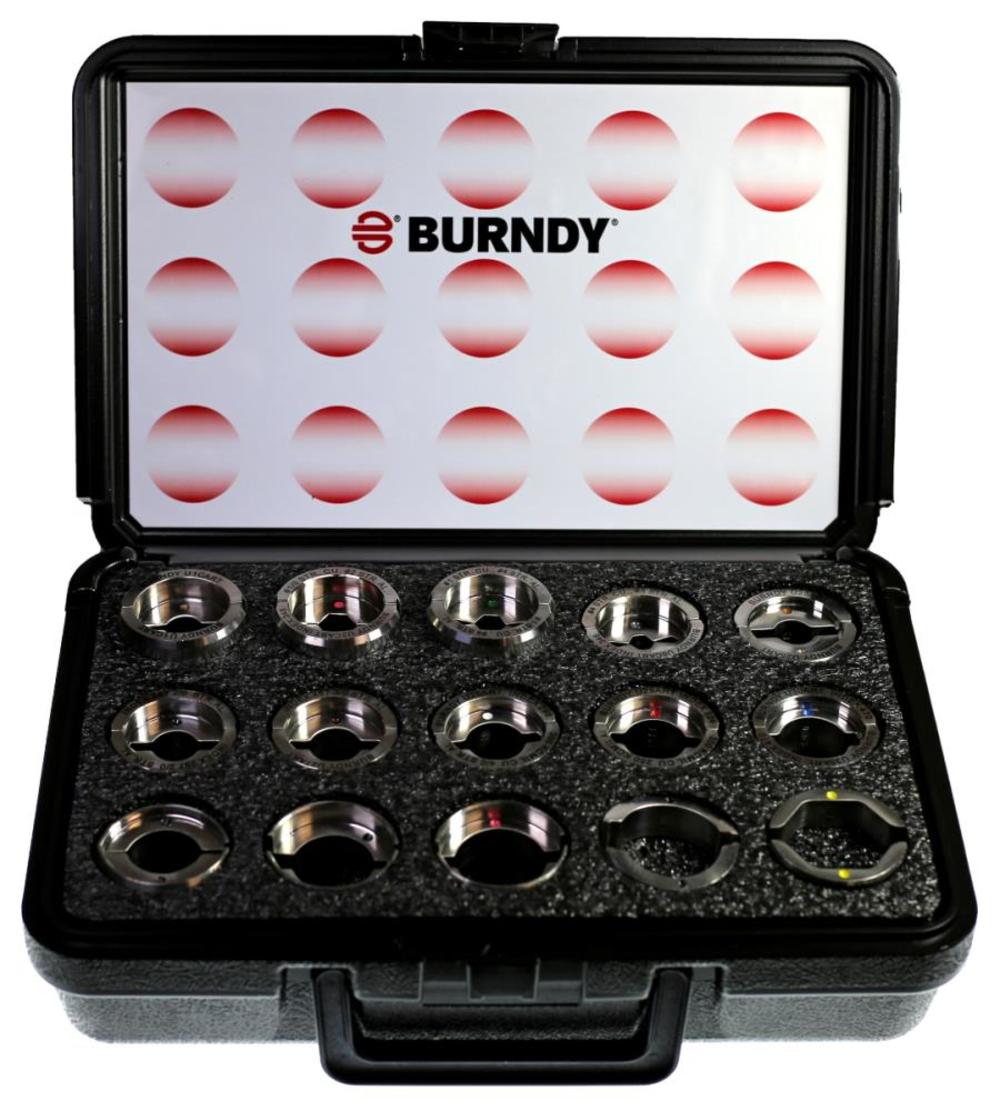 Burndy 12-Ton U Style Butting Twin Dies Lug Crimping Tool Dies