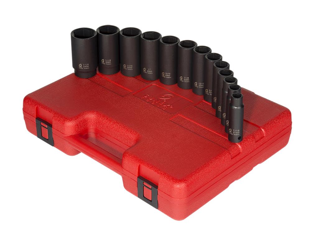 Sunex 13 pc. 1/2 In. Drive SAE Deep Impact Socket Set