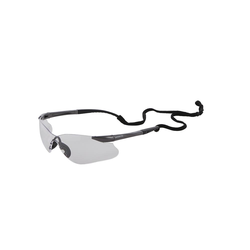Jackson Safety Glasses Anti Fog Coating Clear Lens Gunmetal Frame 
Jackson Safety Glasses Anti Fog Coating Clear Lens Gunmetal Frame