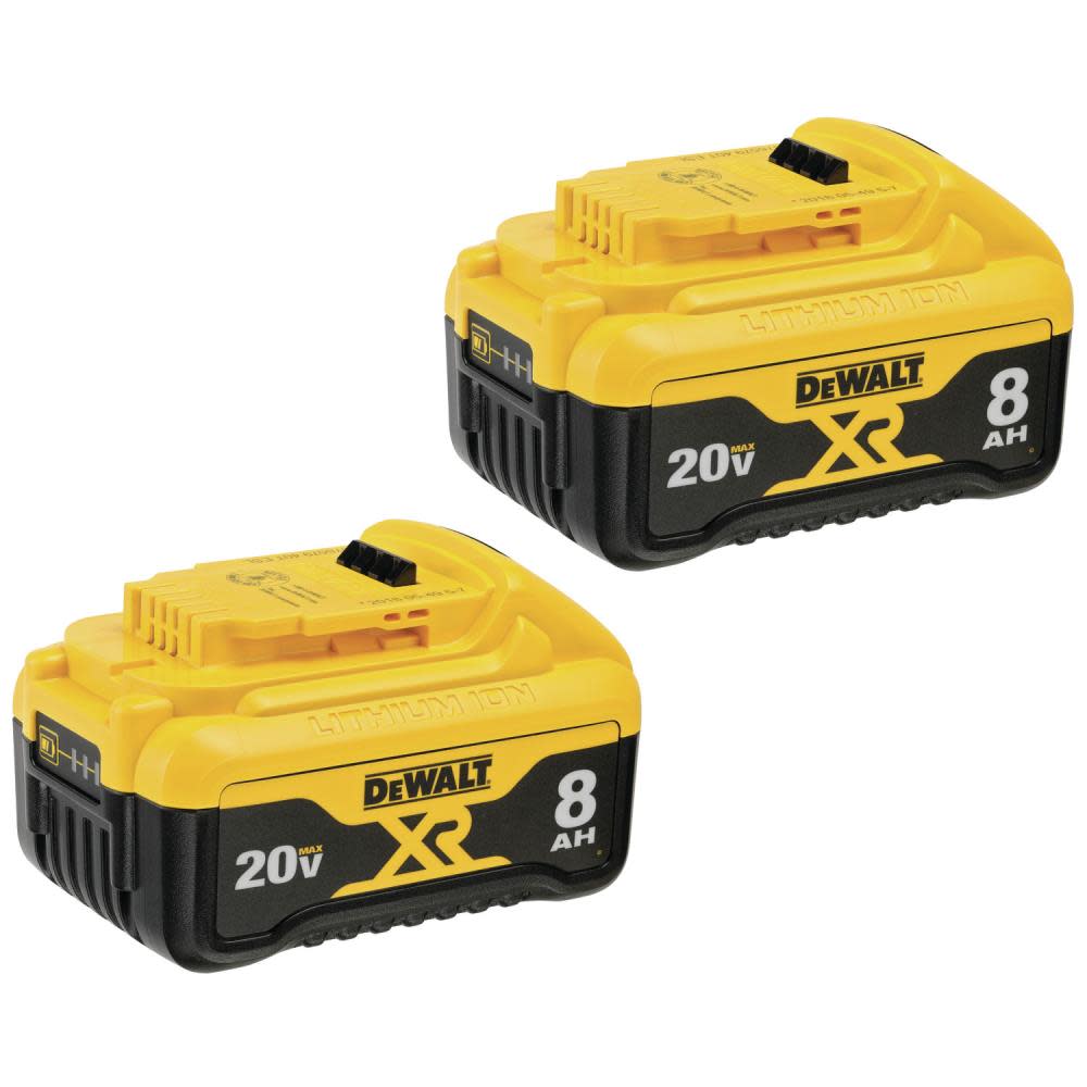 DEWALT 20V MAX* XR 8Ah Battery-2 Pack