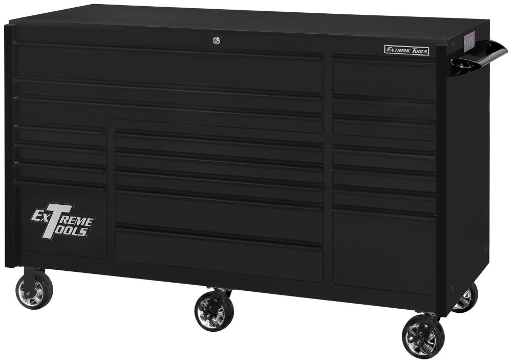 Extreme Tools RX Series Roller Cabinet 72" x 30" Black