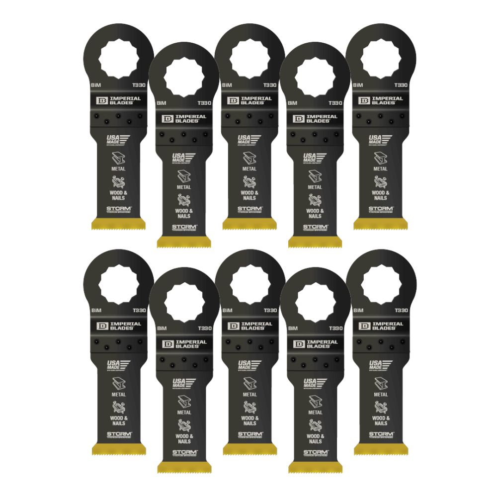 Imperial Blades SuperCut 1-1/4" Multi-Material Storm Titanium Metal/Wood Blade 10PC
Imperial Blades SuperCut 1-1/4" Multi-Material Storm Titanium Metal/Wood Blade 10PC