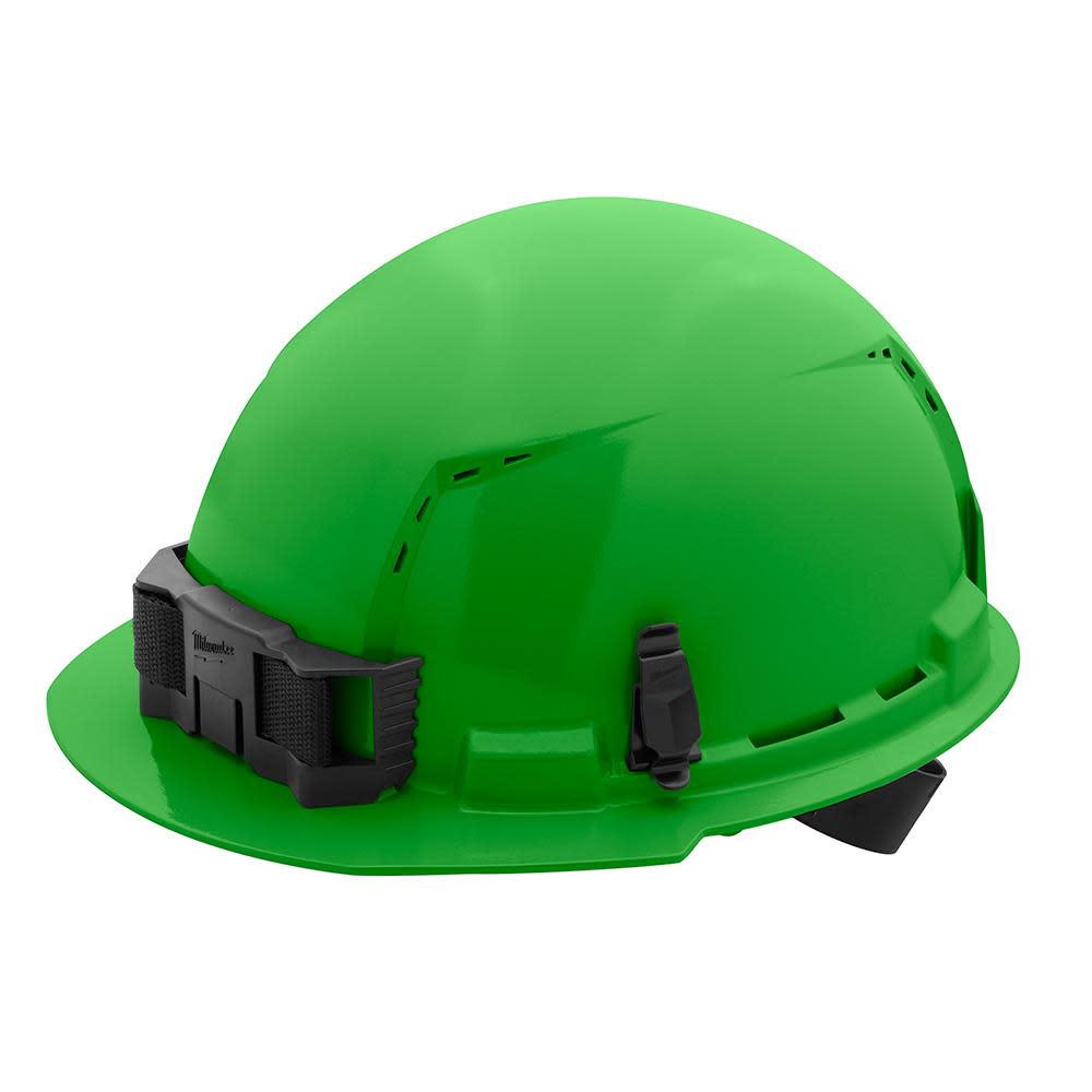 Milwaukee Green Full Brim Vented Hard Hat with 4pt Ratcheting Suspension Type 1 Class C
Milwaukee Green Full Brim Vented Hard Hat with 4pt Ratcheting Suspension Type 1 Class C