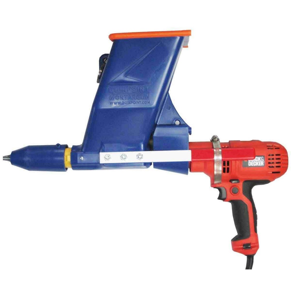Quikpoint 3600 Mortar Gun with Black & Decker DR250 3/8" Drill