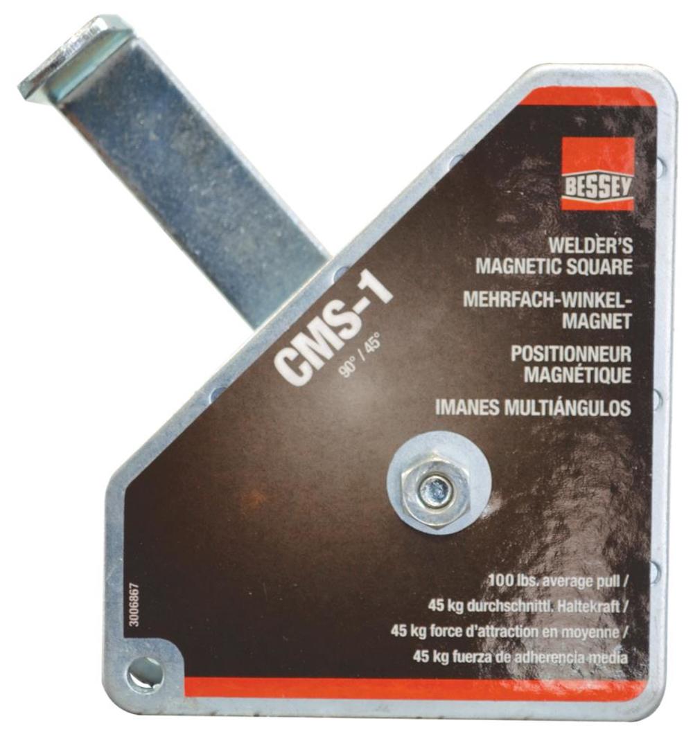 Bessey Chunky Welder's Magnetic Set-Up Square 90 and 45 Degree Angles