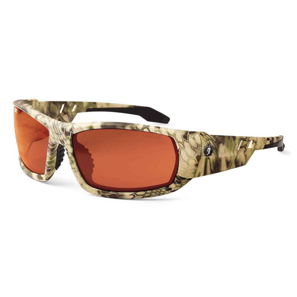 Ergodyne Skullerz Odin Safety Glasses with Polarized Copper Lens and Kryptek Frame