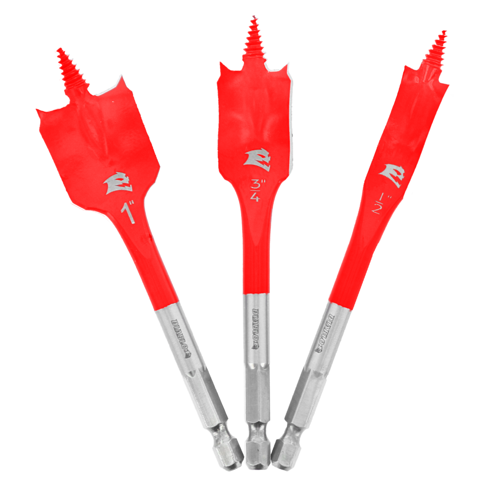 Diablo Tools 3 piece SPEEDemon Spade Bit Set