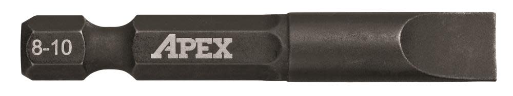 Crescent APEX Impact Power Drive Bit 2 In. Slotted 8-10 1 Pk.