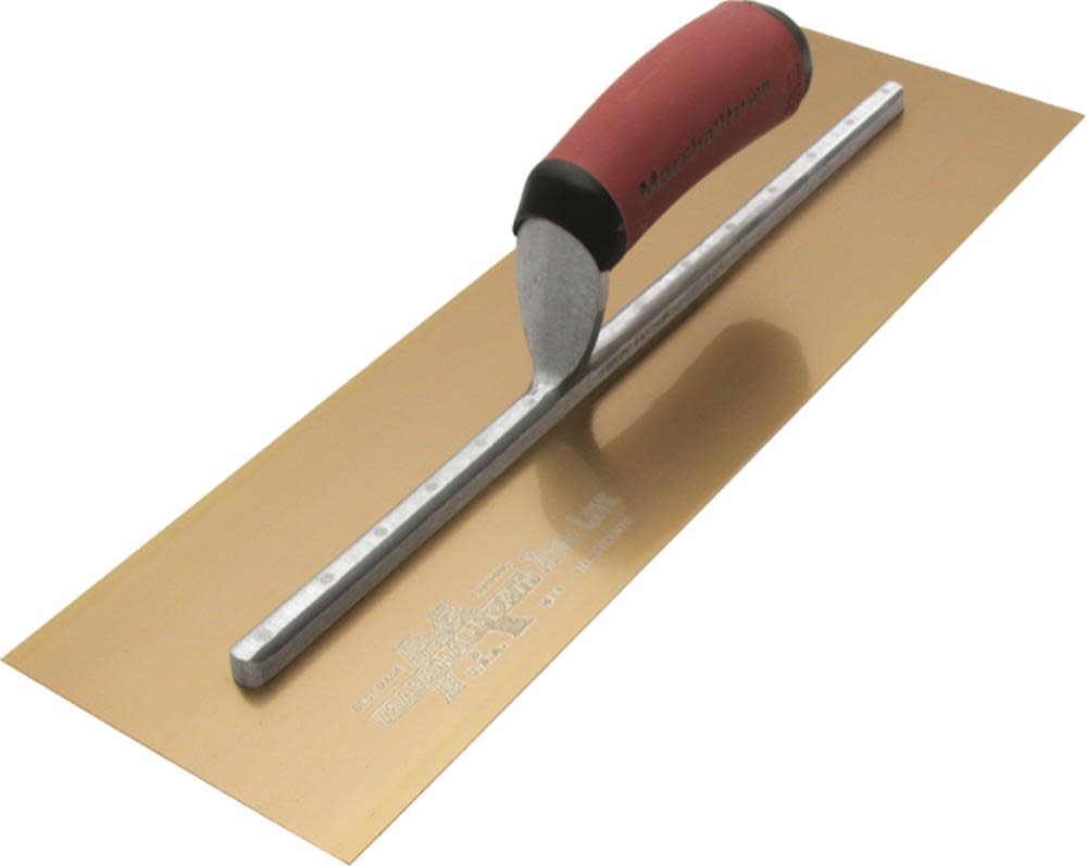 Marshalltown 13 In. x 5 In. Golden Stainless Steel PermaShape-DuraSoft Handle
Marshalltown 13 In. x 5 In. Golden Stainless Steel PermaShape-DuraSoft Handle