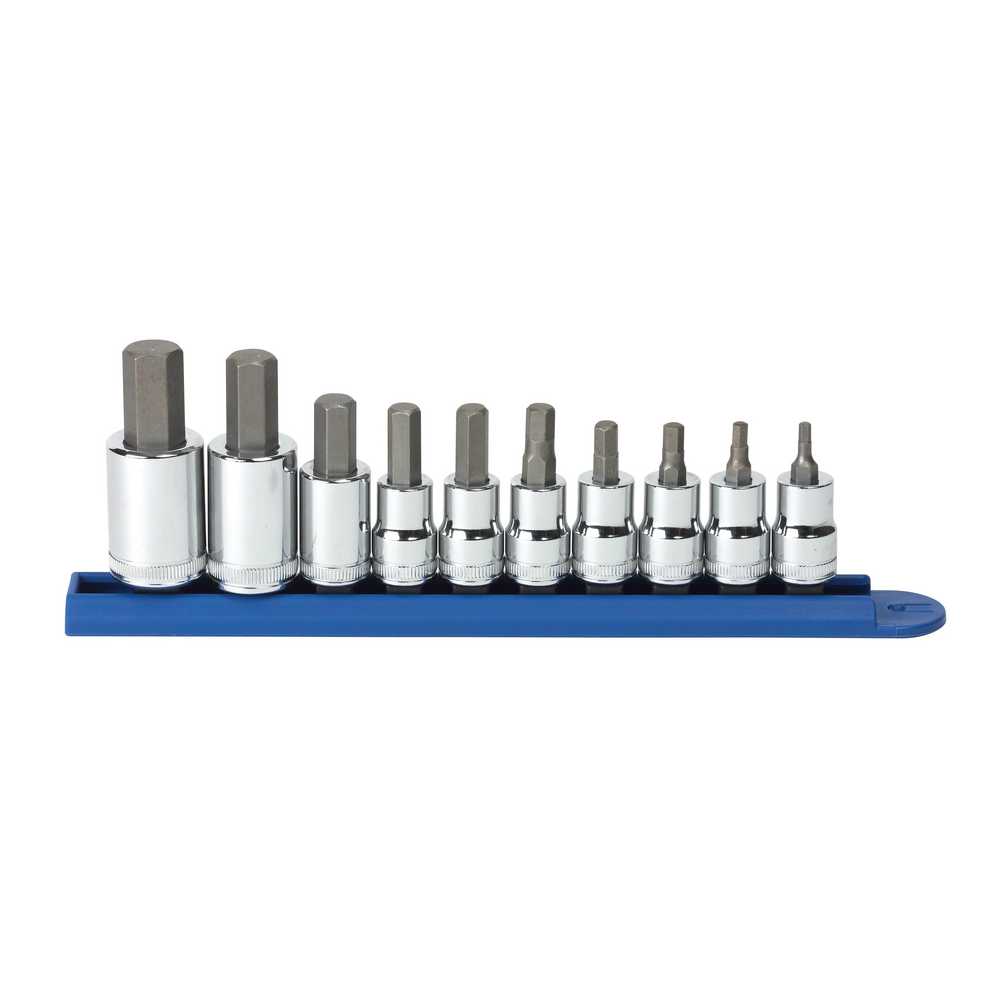 GEARWRENCH 10 Pc. 3/8" & 1/2" Drive Hex Bit Metric Socket Set