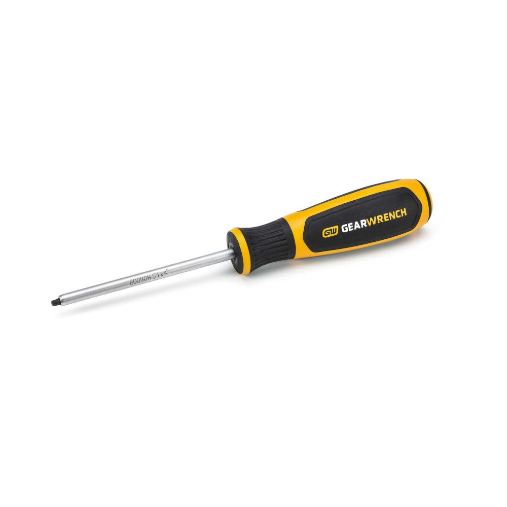GEARWRENCH #1 x 4" Square Dual Material Screwdriver