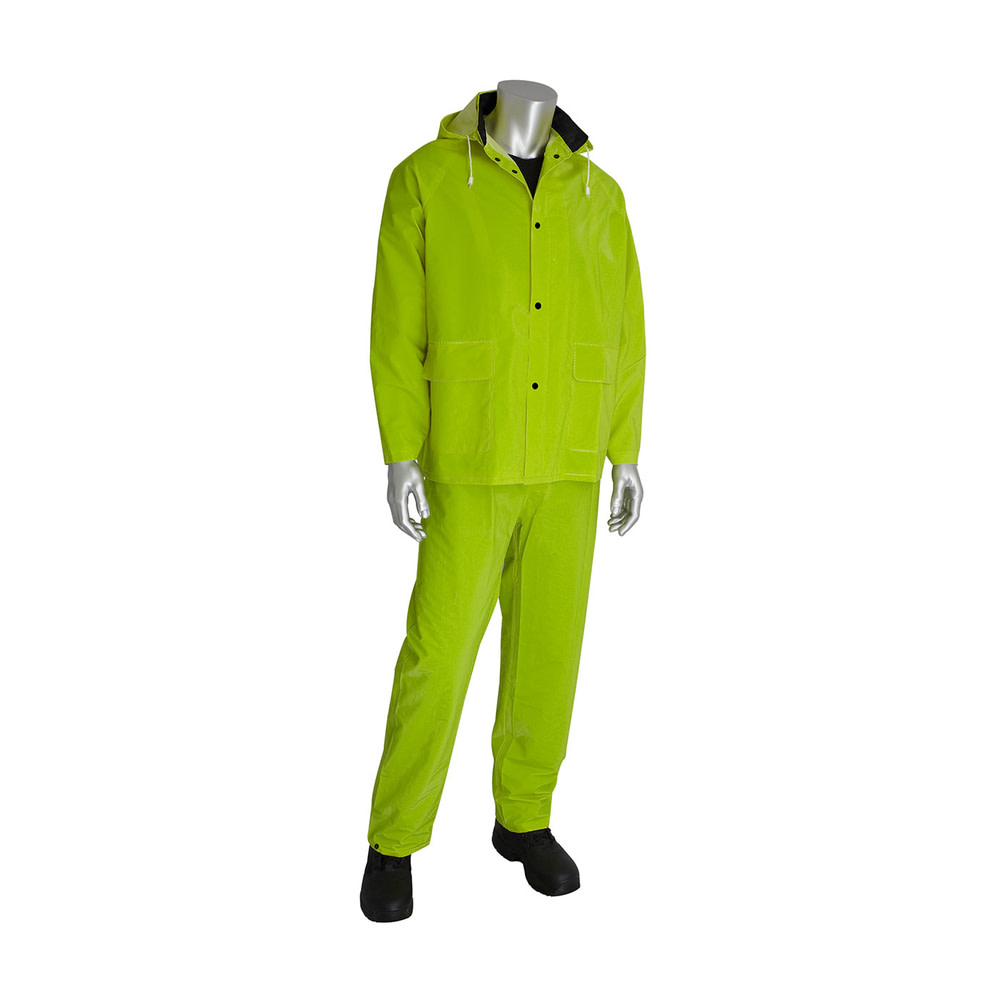 Protective Industrial Products Rainsuit 3pc. .35mm PVC/Polyester Hood Corduroy Collar Hi Vis LY 5XL
Protective Industrial Products Rainsuit 3pc. .35mm PVC/Polyester Hood Corduroy Collar Hi Vis LY 5XL