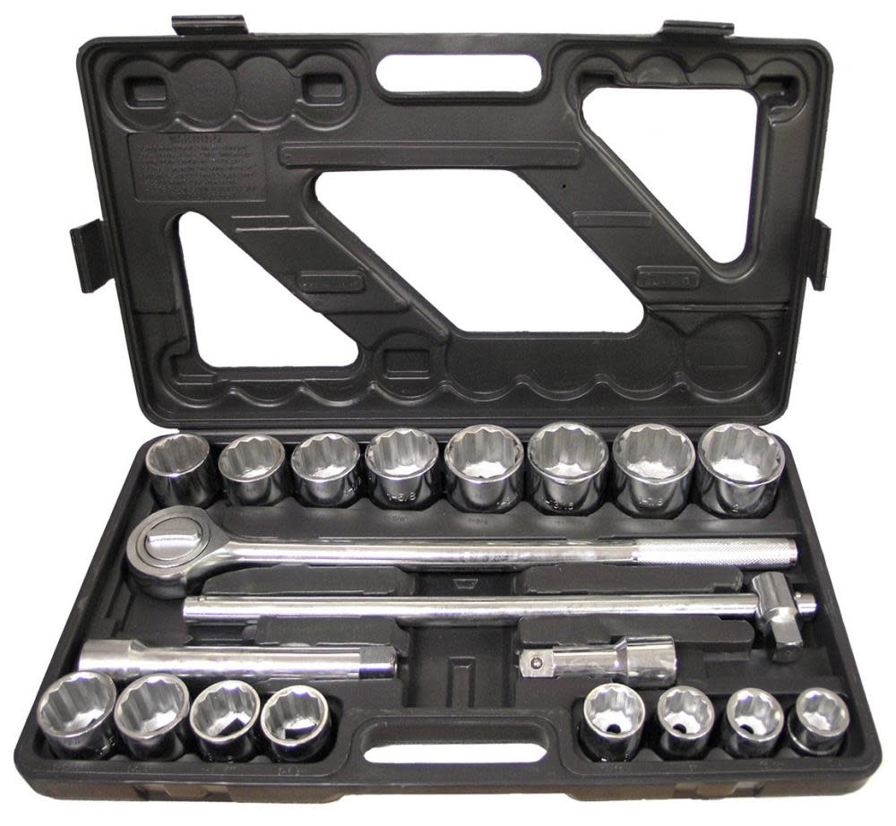 Allied International Harvest Forge 21pc 3/4In Dr Heavy Duty SAE Socket Set