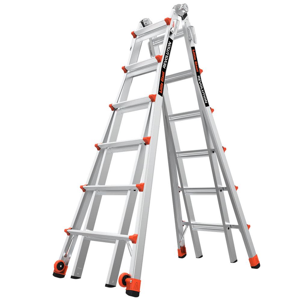 Little Giant Safety Revolution M26 Aluminum Type 1A Telescoping Multi-Position Ladder
Little Giant Safety Revolution M26 Aluminum Type 1A Telescoping Multi-Position Ladder