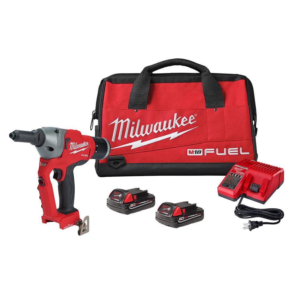 Milwaukee M18 FUEL 1/4" Blind Rivet Tool with ONE-KEY Kit
