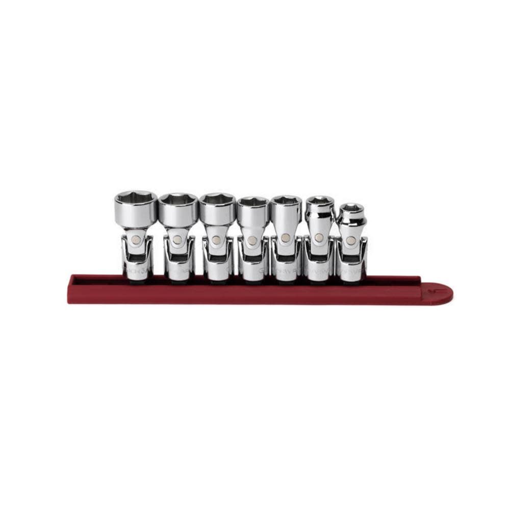 GEARWRENCH 7 Pc. 3/8" Drive 6 Point Flex Metric Socket Set