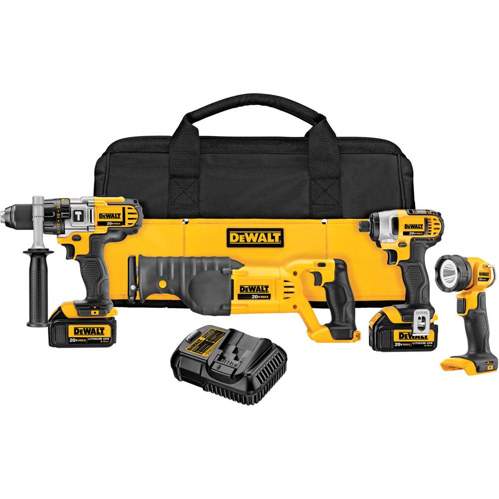 DEWALT 20V MAX Premium 4-Tool Combo Kit