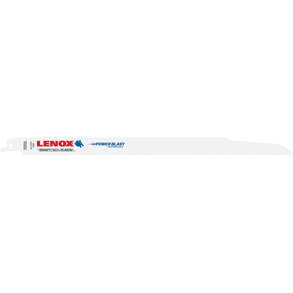 Lenox Reciprocating Saw Blade B110R 12" X 3/4" X .050" X 10/14 TPI 25pk