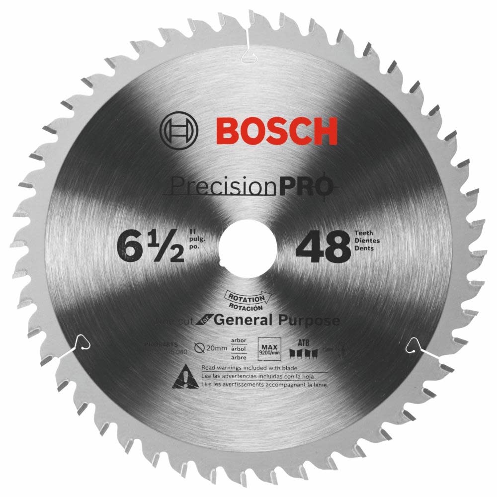 Bosch 6-1/2 In. 48-Tooth Precision Pro Series Track Saw Blade