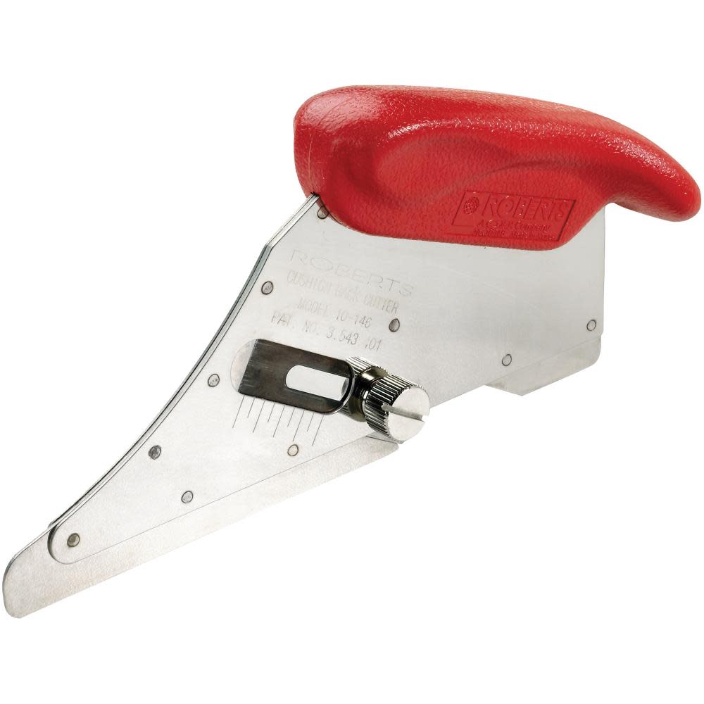 Roberts Cushion Back Carpet Cutter with Adjustable Blade Depth