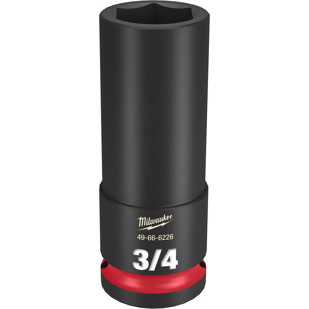 Milwaukee SHOCKWAVE Impact Duty Socket 1/2" Drive 3/4" Deep 6 Point