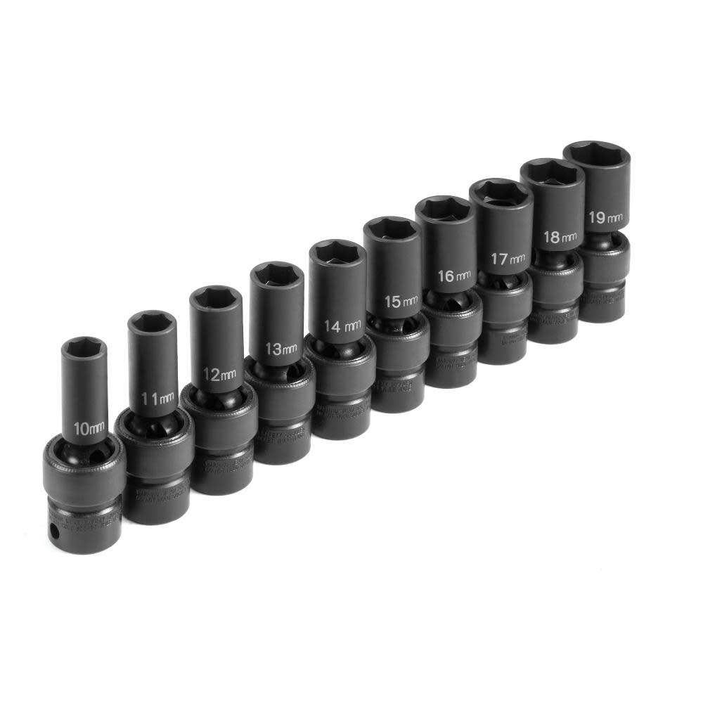Grey Pneumatic 3/8" Drive Semi-Deep Length Universal Set