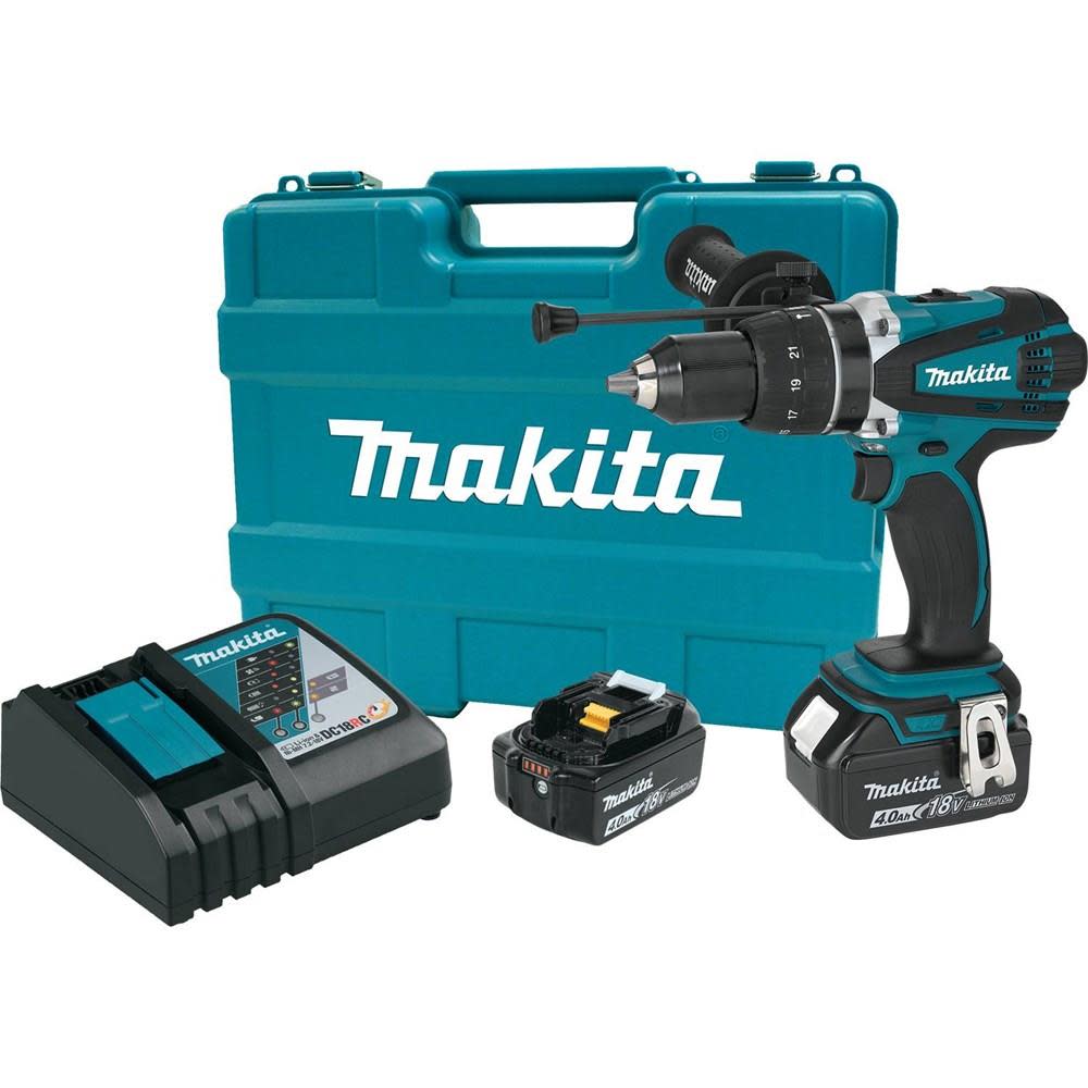 Makita LXT 18 Volt Lithium-Ion Cordless 1/2 in. Hammer Driver-Drill Kit