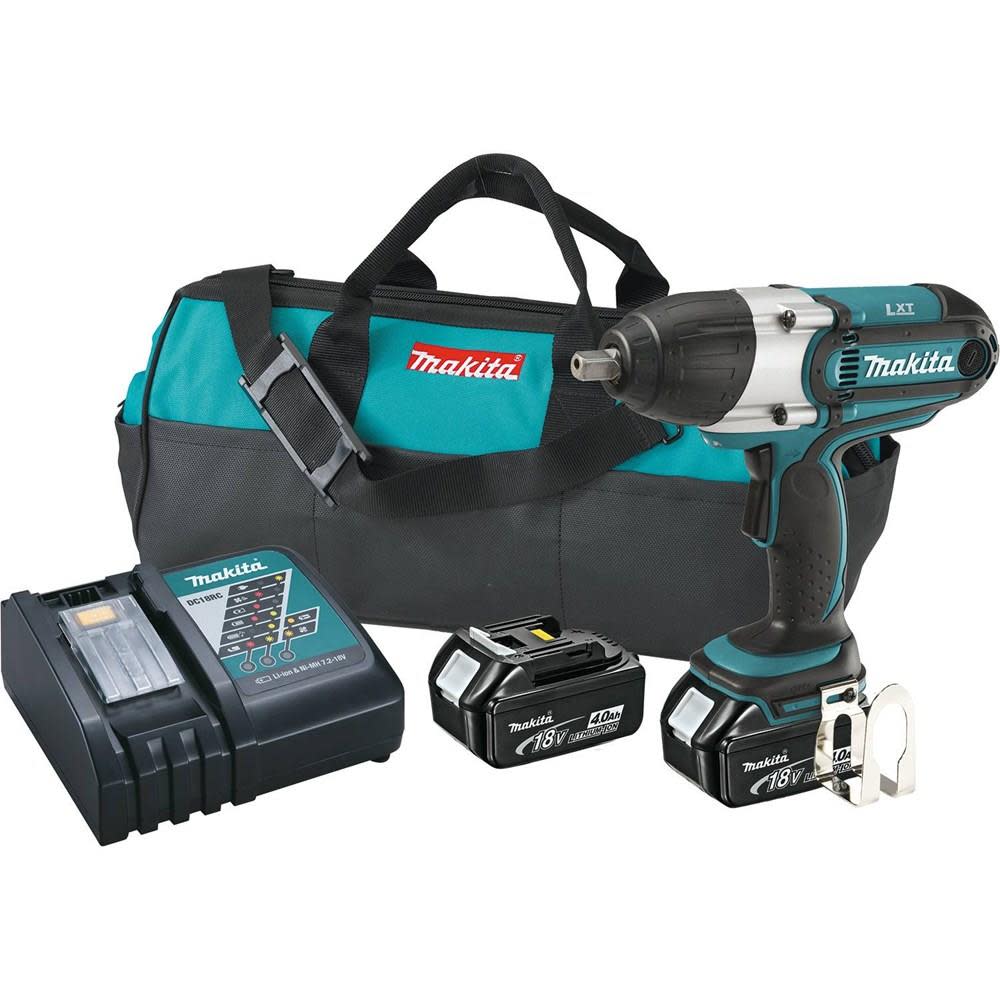 Makita 18V LXT Lithium-Ion Cordless 1/2 in. High Torque Impact Wrench Kit