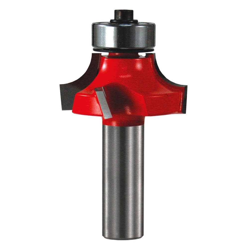 Freud 3/8 In. Radius Quadra-Cut Rounding Over Bit with 1/2 In. Shank