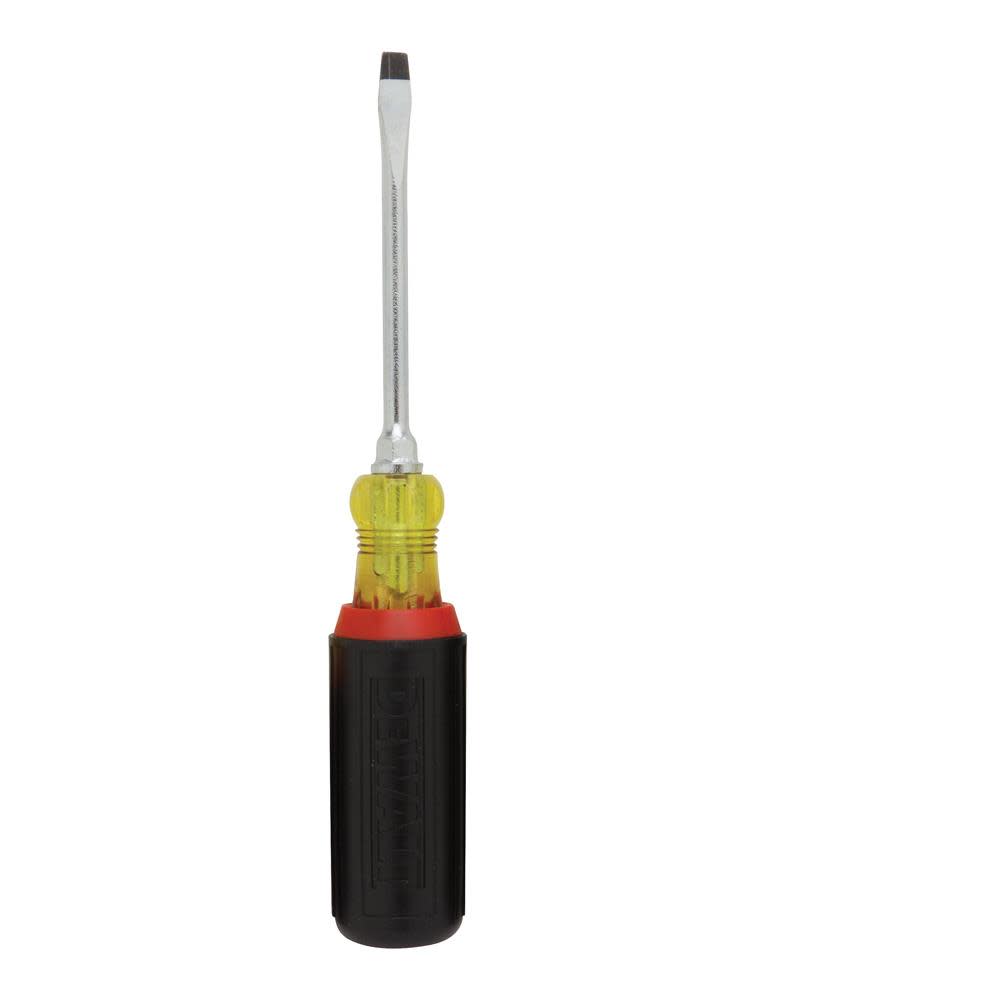 DEWALT 1/4 In. x 1/2 In. Standard Stubby Vinyl Grip Screwdriver