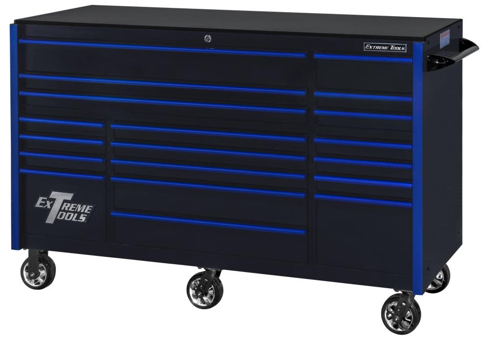 Extreme Tools RX Series Roller Cabinet 72" x 30" Black