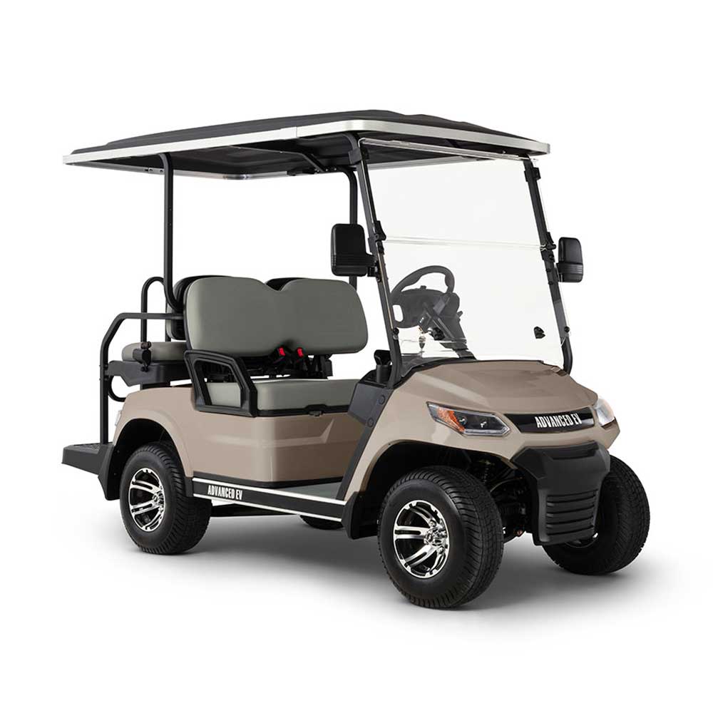 Advanced EV ADVENT 4 Golf Car 48V Electric 2+2 Champagne