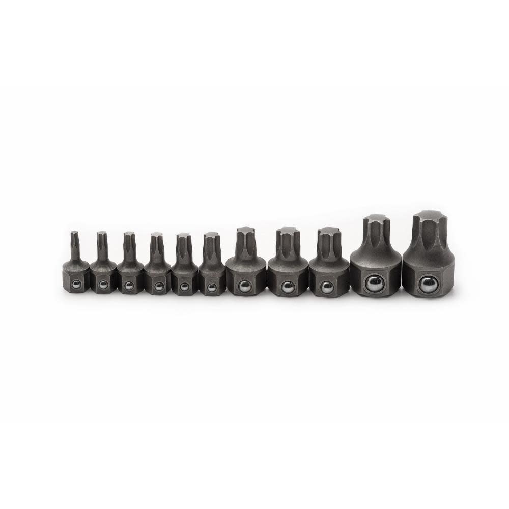 GEARWRENCH 11 Piece Torx Insert Bit Set for 6 & 12 Point Wrenches