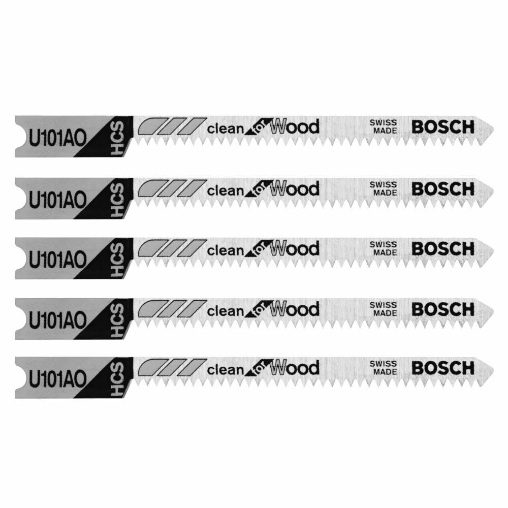 Bosch Jig Saw Blades 3pc 2 3/4" 20 TPI Clean for Wood U shank