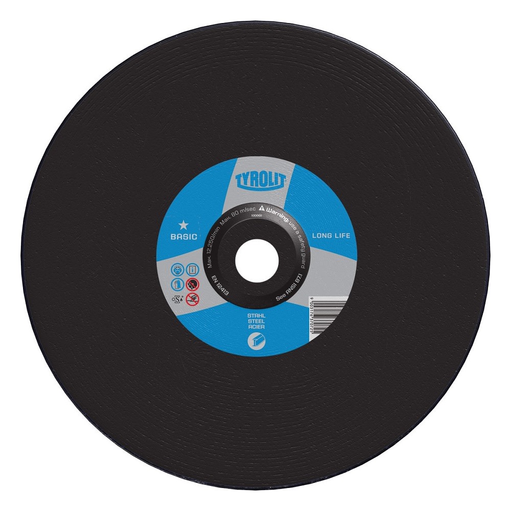 Diamond Products Tyrolit BASIC Heavy Duty High Speed Gas & Portable Saw Wheels for Steel-Type 1 
Diamond Products Tyrolit BASIC Heavy Duty High Speed Gas & Portable Saw Wheels for Steel-Type 1