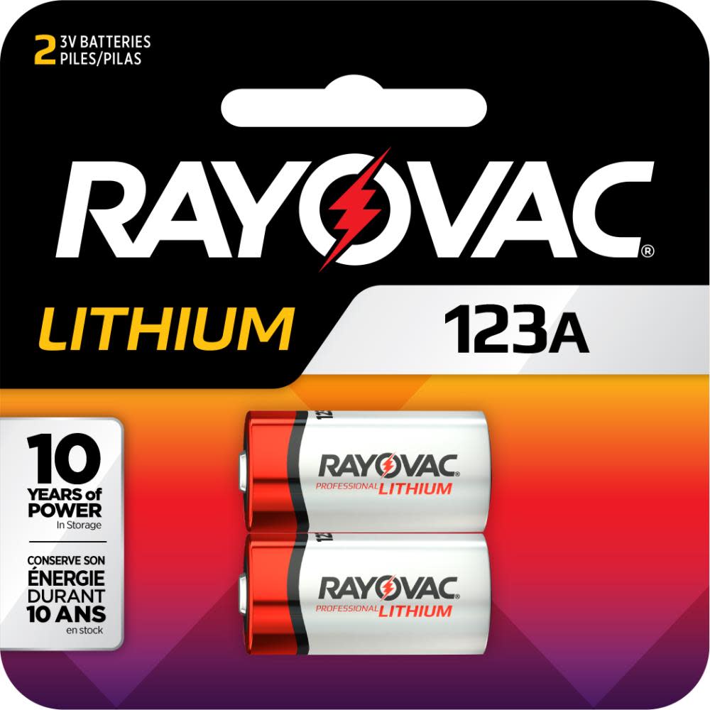 Rayovac 2-Pack 123A Lithium Battery