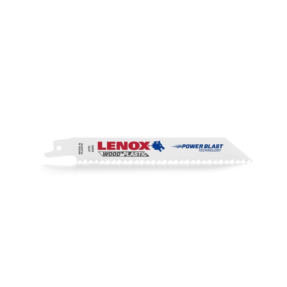 Lenox Reciprocating Saw Blade B606R 6" X 3/4" X .035" X 6 TPI 25pk