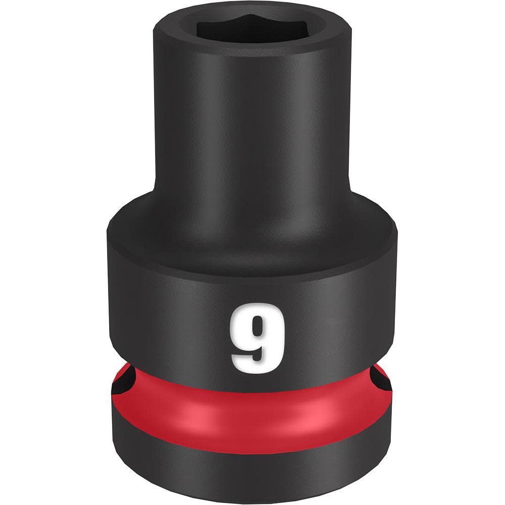 Milwaukee Impact Socket 1/2" Drive 9mm Standard 6 Point