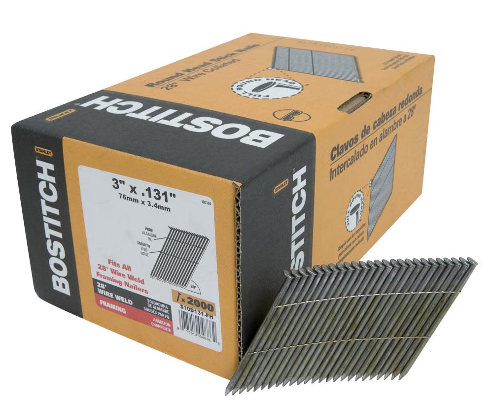 Bostitch 3 In. x .131 Offset Round Head Wire Weld Framing Nail