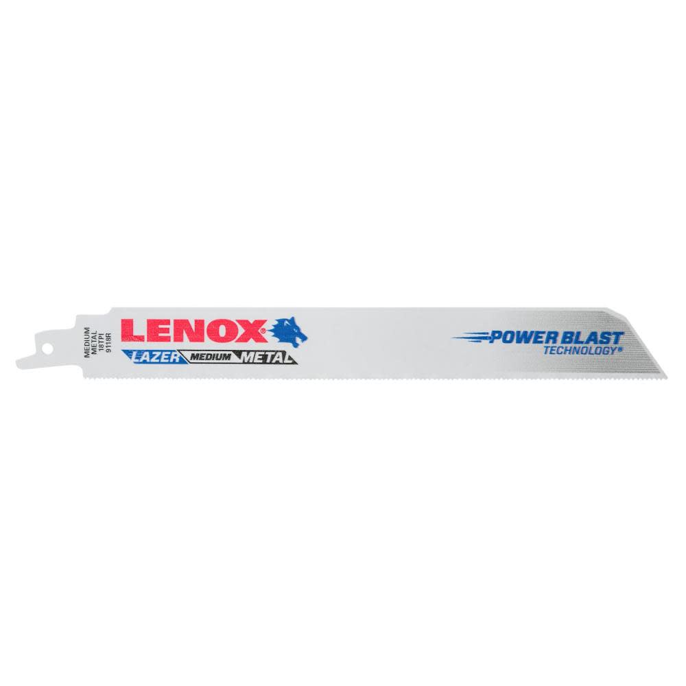 Lenox Reciprocating Saw Blade B9118R 9" X 1" X .035" X 18 TPI 25pk