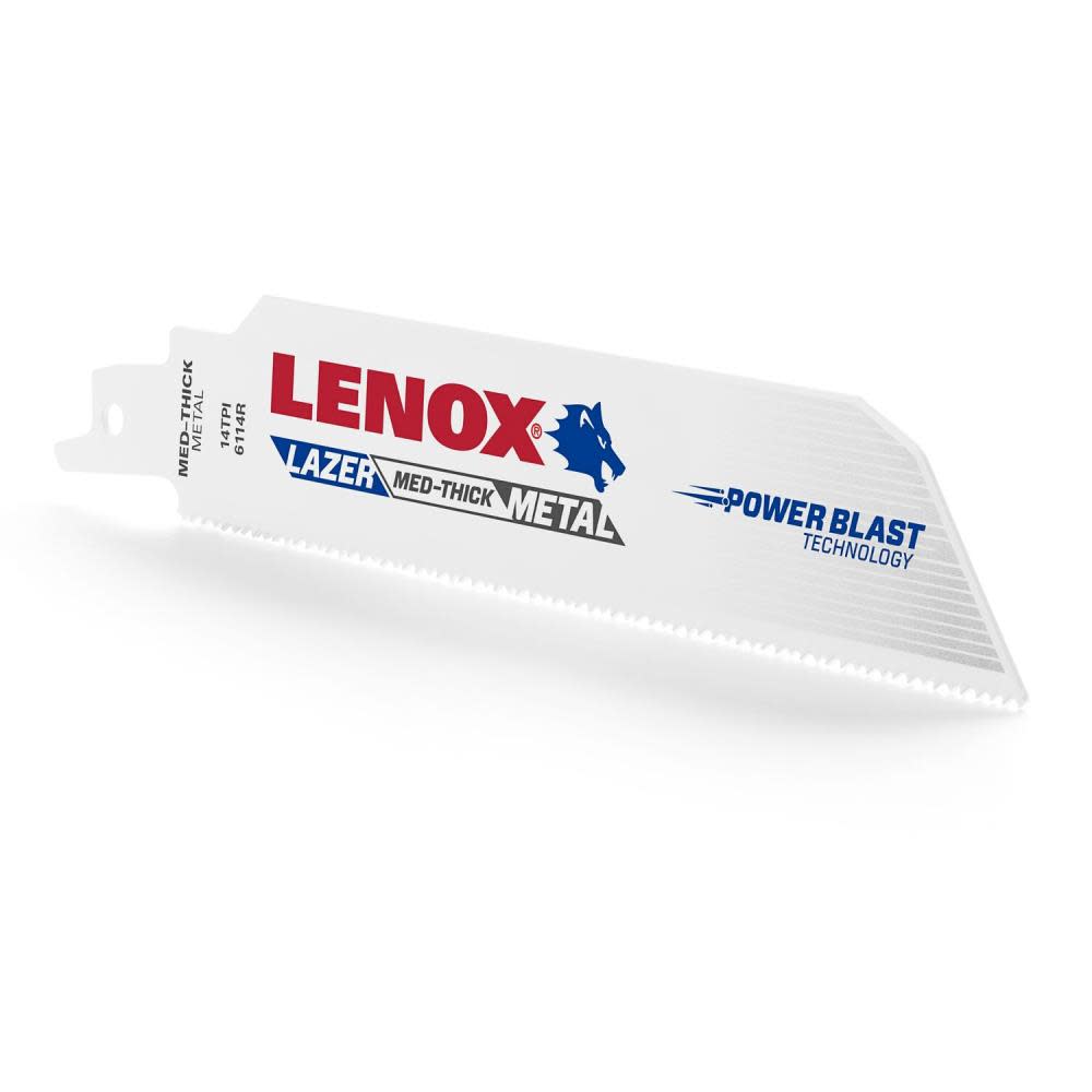 Lenox Reciprocating Saw Blade B6114R 6" X 1" X .035" X 14 TPI 25pk