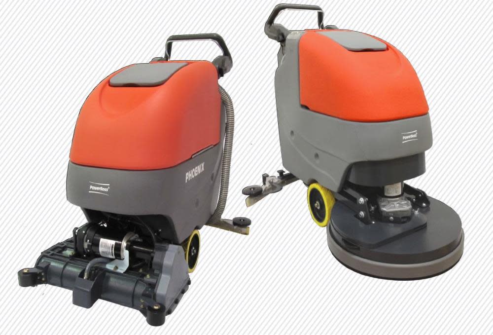 Powerboss Phoenix 20 WB Scrubber - Battery Powered - Cylindrical