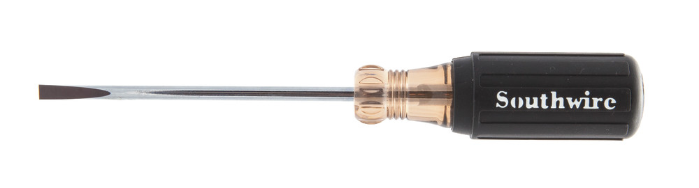 Southwire 3/16" Cabinet Tip Screwdriver with 4" Round Shank