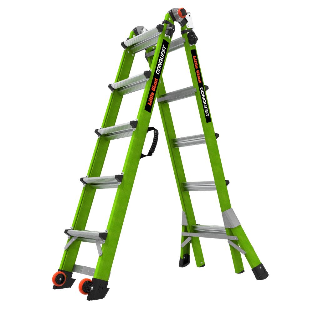 Little Giant Safety Conquest 2.0 Model 22 Articulated Ladder Type 1A 300lb Fiberglass
Little Giant Safety Conquest 2.0 Model 22 Articulated Ladder Type 1A 300lb Fiberglass
